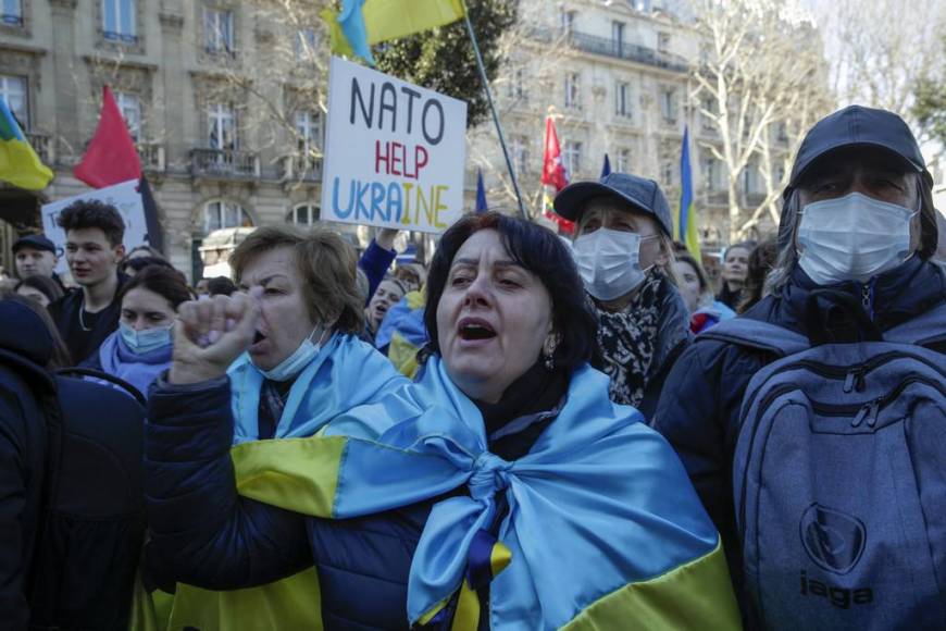 Ola de solidaridad con Ucrania en las calles de todo el mundo (FOTOS)