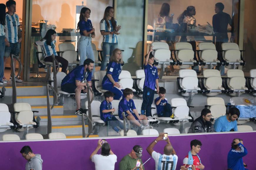 Así celebró Antonela Roccuzzo el penal anotado por Messi