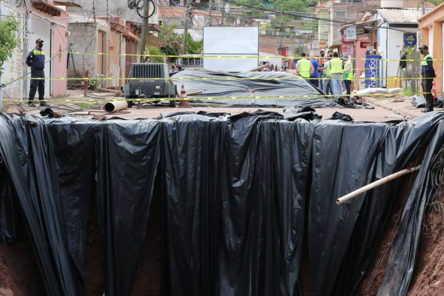 Socavones, fallas que tienen en peligro al Distrito Central (Fotos)