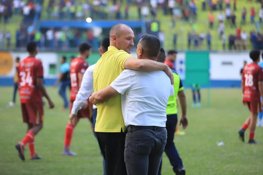 Alegría olanchana, dedicatoria a Dios y decepción aurinegra: las imágenes que dejó la clasificación de Potros FC a la final del Clausura 2023