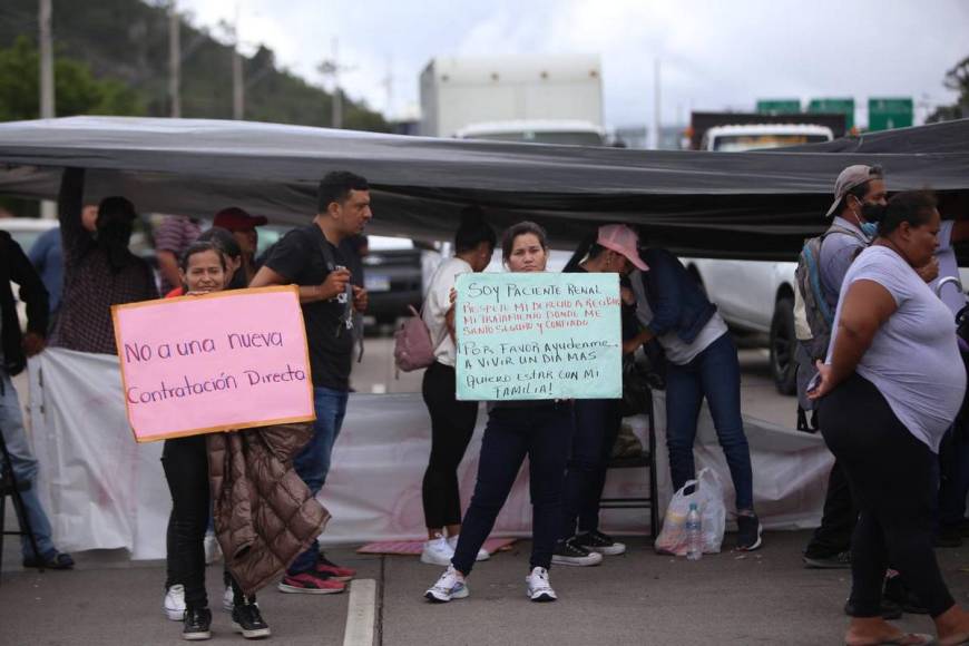 La protesta de pacientes renales que paralizó la salida al norte de la capital