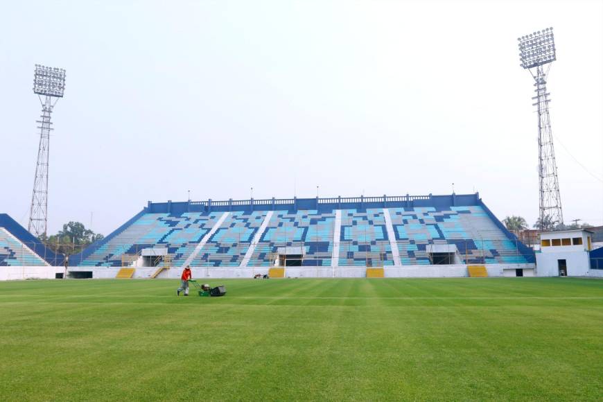 El Estadio Morazán ya se pintó, se está puliendo la grama y se acerca la reapertura