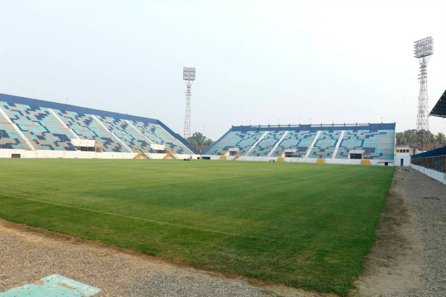 El Estadio Morazán ya se pintó, se está puliendo la grama y se acerca la reapertura