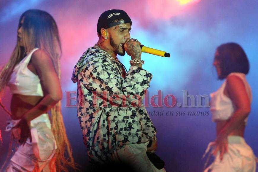 Las mejores imágenes del concierto de Anuel AA en Honduras