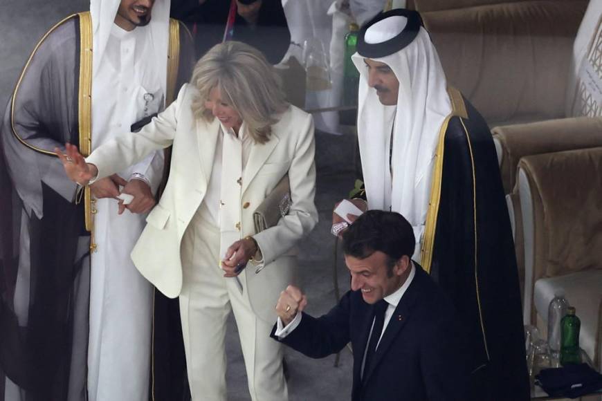 Emmanuel Macron eufórico previo a la final Argentina vs Francia