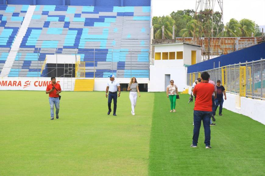 Así luce el estadio Francisco Morazán tras remodelaciones y Moncada manda advertencia