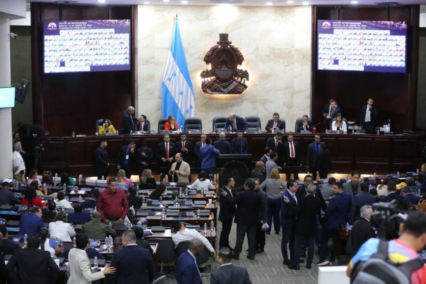 La primera sesión legislativa de 2024 en Honduras en fotos