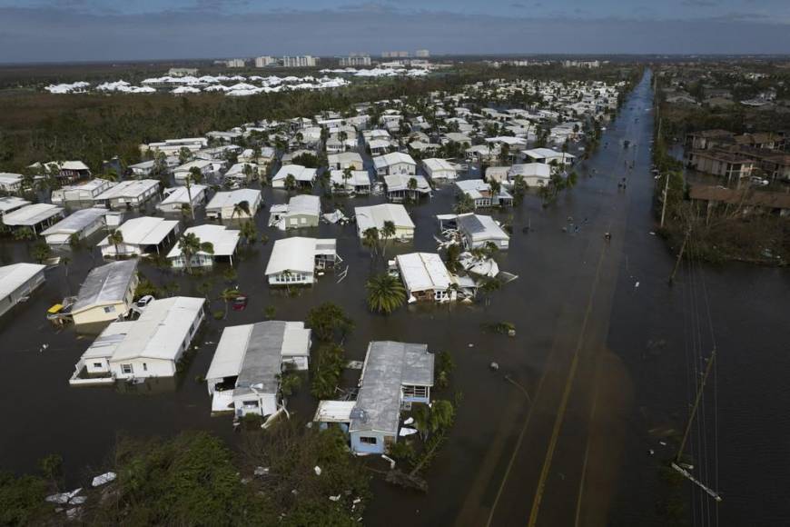 Imágenes aéreas muestran la devastación que dejó Ian en Florida