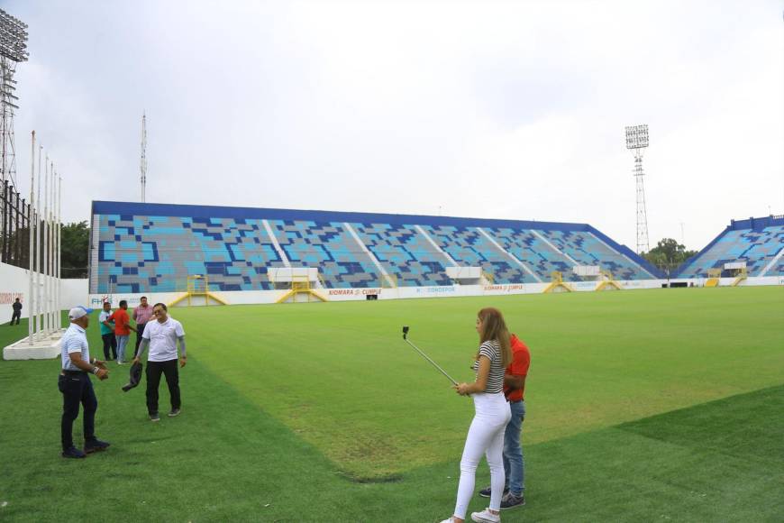 Así luce el estadio Francisco Morazán tras remodelaciones y Moncada manda advertencia