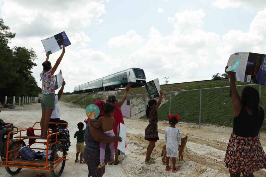 Así fue el primer recorrido del polémico Tren Maya en México