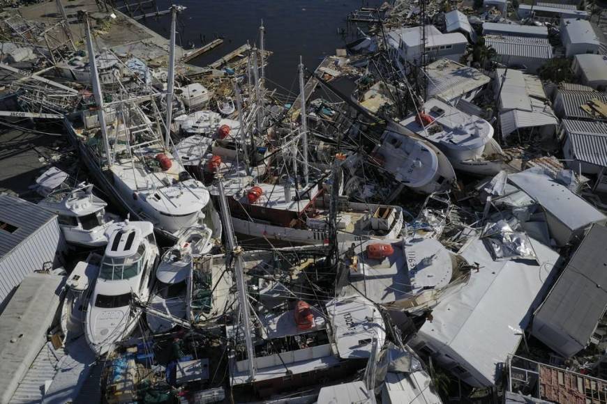 Imágenes aéreas muestran la devastación que dejó Ian en Florida