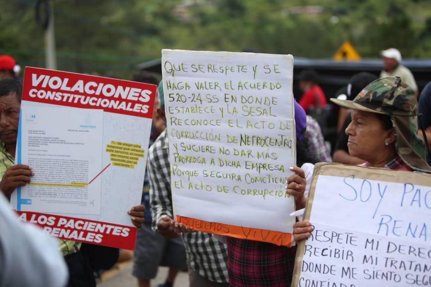 La protesta de pacientes renales que paralizó la salida al norte de la capital