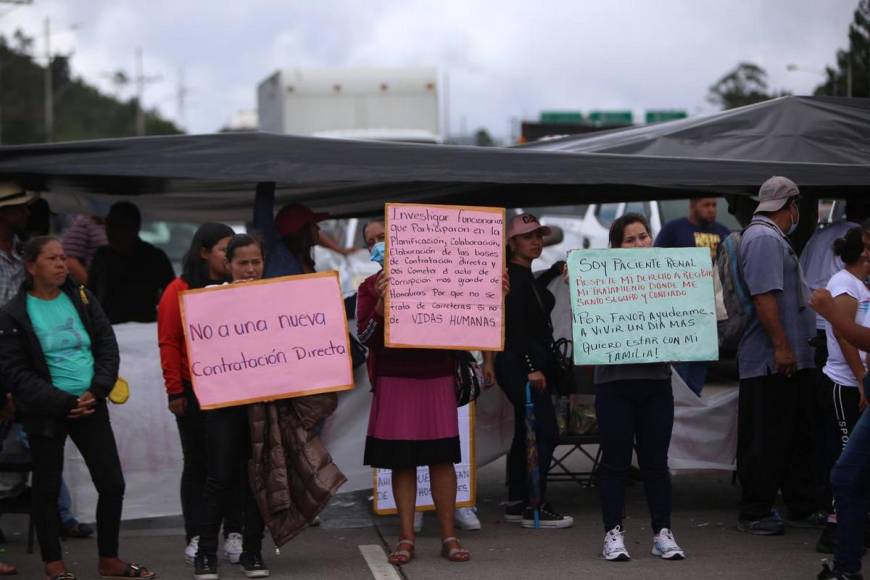 La protesta de pacientes renales que paralizó la salida al norte de la capital