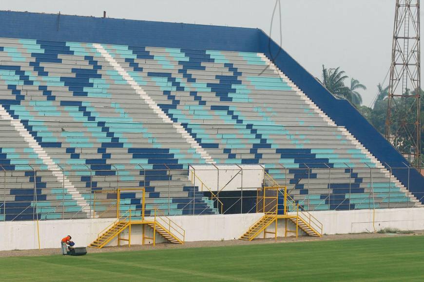 El Estadio Morazán ya se pintó, se está puliendo la grama y se acerca la reapertura