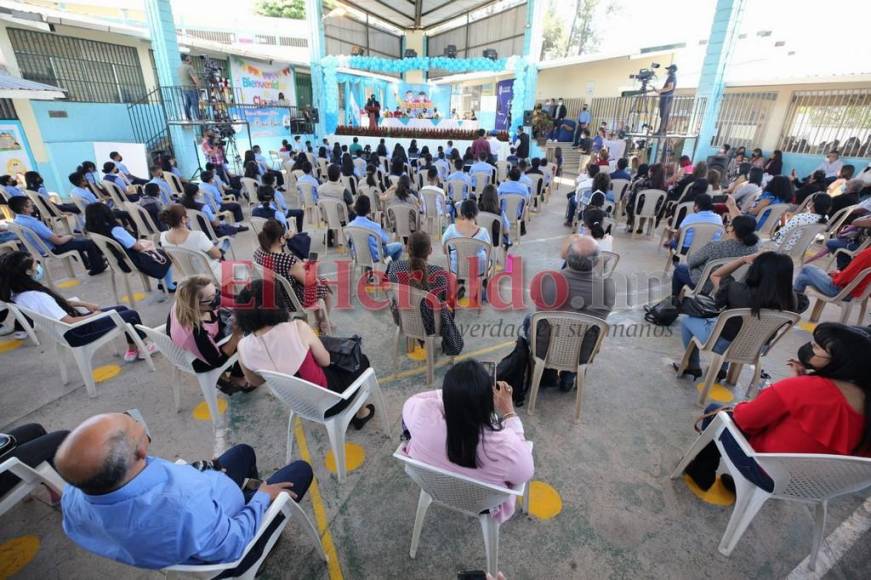 Educación inaugura el año lectivo presencial en Francisco Morazán