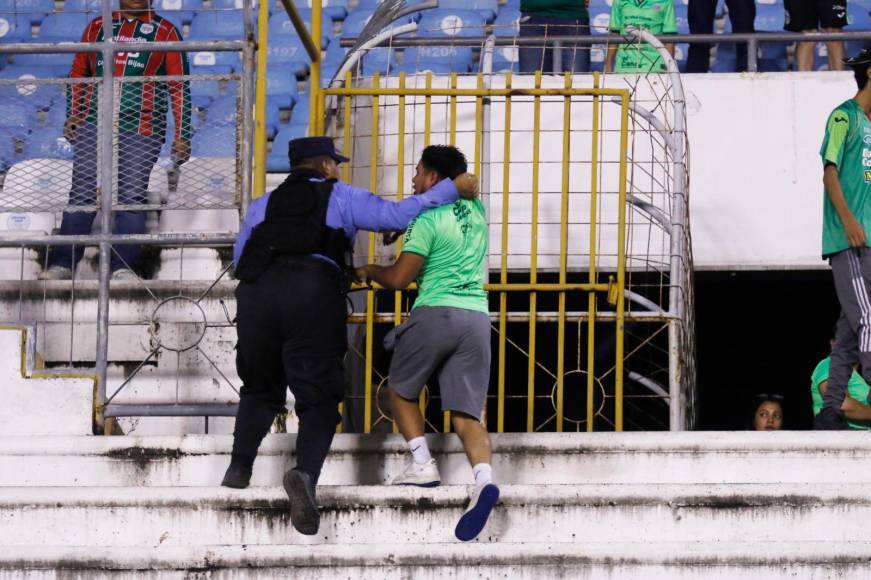 En tremenda pelea termina el Marathón - Alianza por Copa Centroamericana