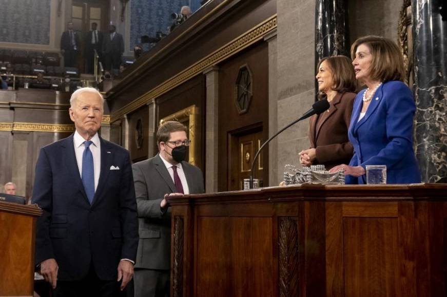 En imágenes: Los momentos del discurso del Estado de la Unión de Joe Biden