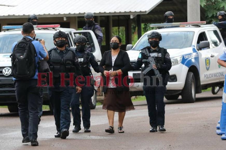 Así fue el traslado de “La Chinda”, cabecilla del clan Montes Bobadilla pedida en extradición