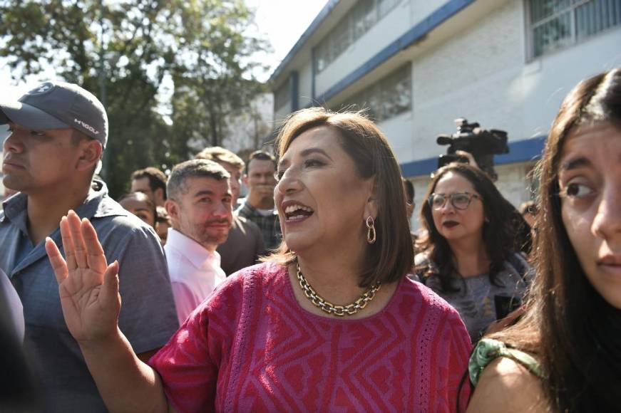 Sheinbaum, Álvarez y Gálvez votan en Ciudad de México