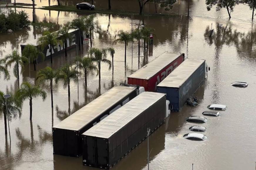 Imágenes impactantes en Brasil: estadios de gremio e Inter afectados por inundaciones