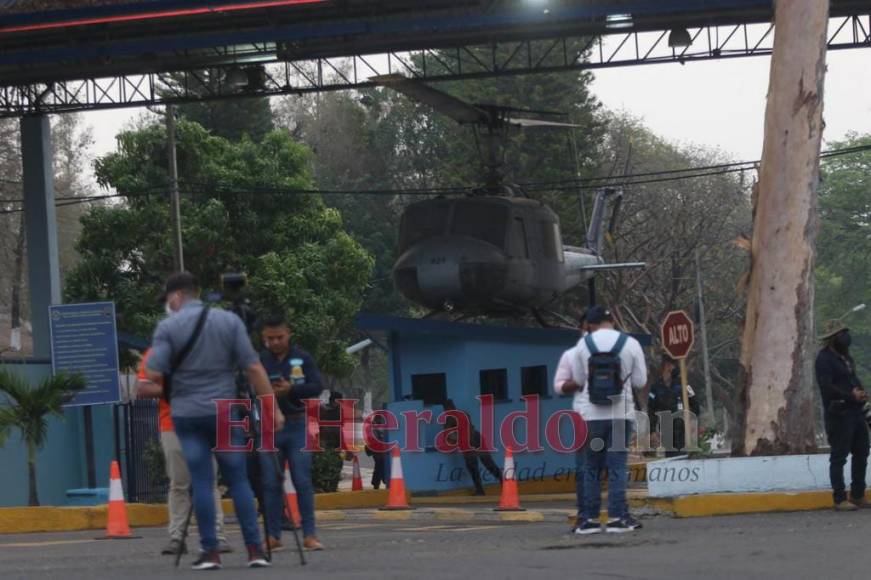 Helicópteros, vehículos blindados y seguridad en los Cobras: ambiente previo a extradición de JOH a EEUU