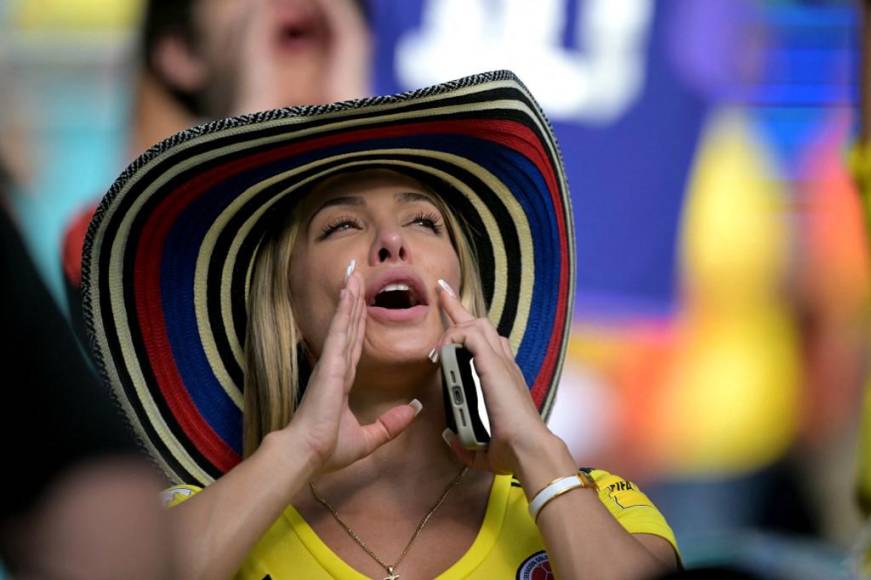 Argentina y Colombia “pelean” en las gradas con sus bellas de aficionadas en Copa América