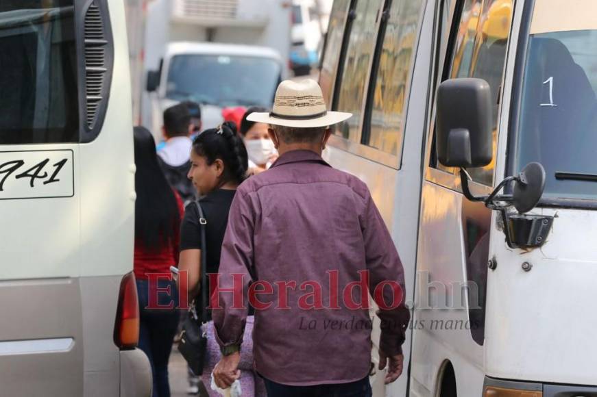 Imágenes del caos vial en la capital originado por el paro de transportistas