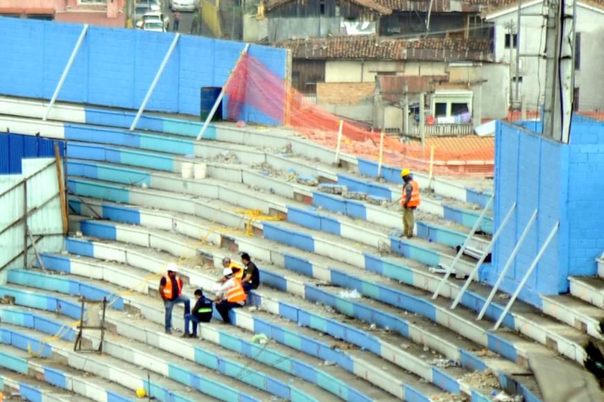 Así van los trabajos de remodelación en el estadio Nacional