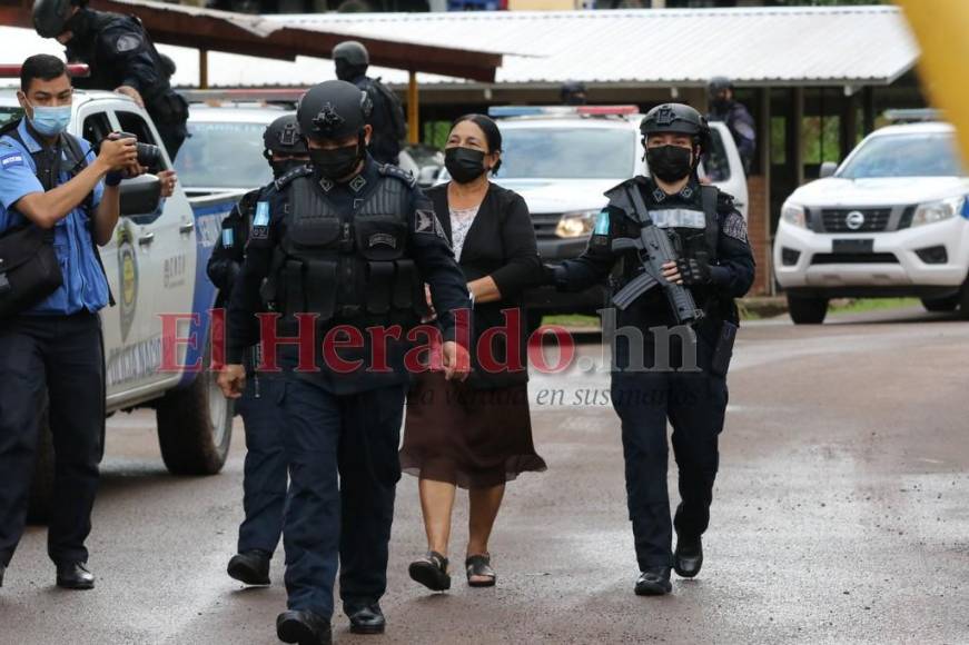 Así fue el traslado de “La Chinda”, cabecilla del clan Montes Bobadilla pedida en extradición