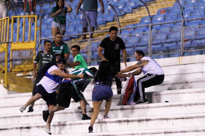 En tremenda pelea termina el Marathón - Alianza por Copa Centroamericana