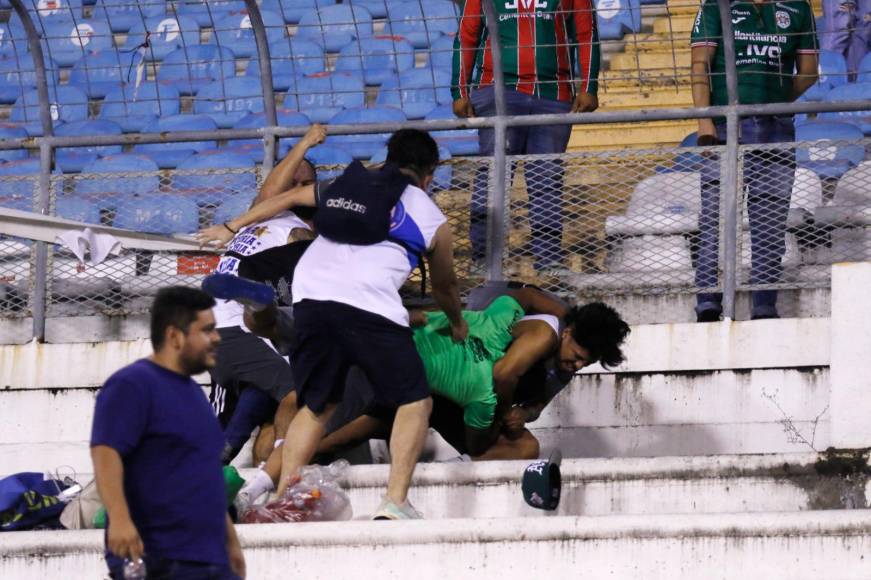 En tremenda pelea termina el Marathón - Alianza por Copa Centroamericana