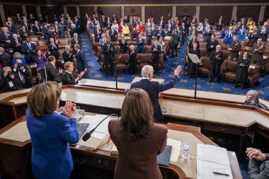 En imágenes: Los momentos del discurso del Estado de la Unión de Joe Biden