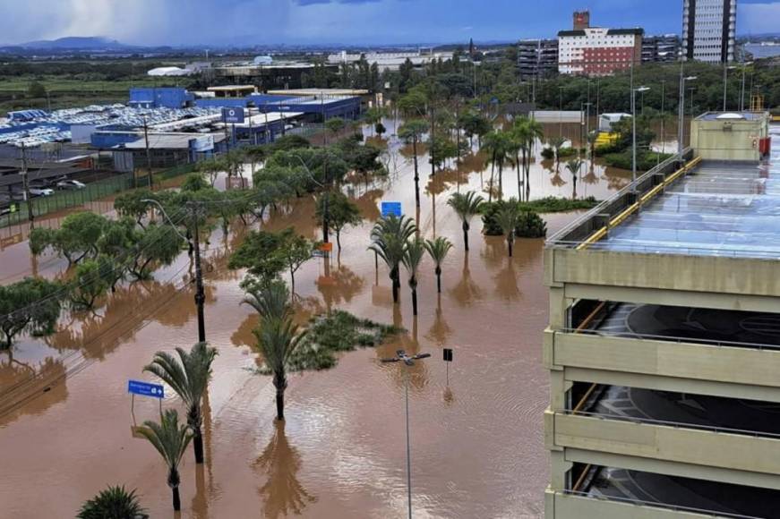 Imágenes impactantes en Brasil: estadios de gremio e Inter afectados por inundaciones