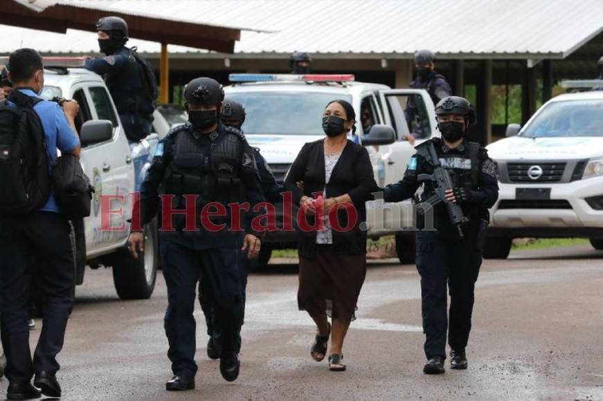 Así fue el traslado de “La Chinda”, cabecilla del clan Montes Bobadilla pedida en extradición