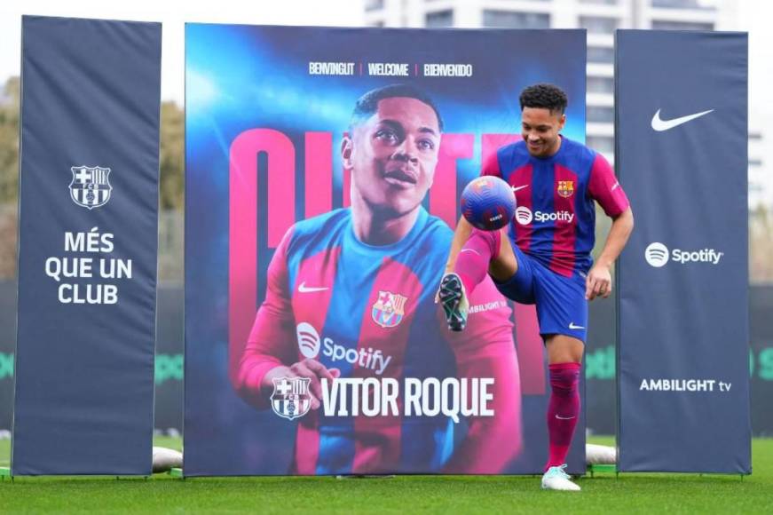 Así fue la presentación de Vitor Roque, nuevo fichaje del Barcelona