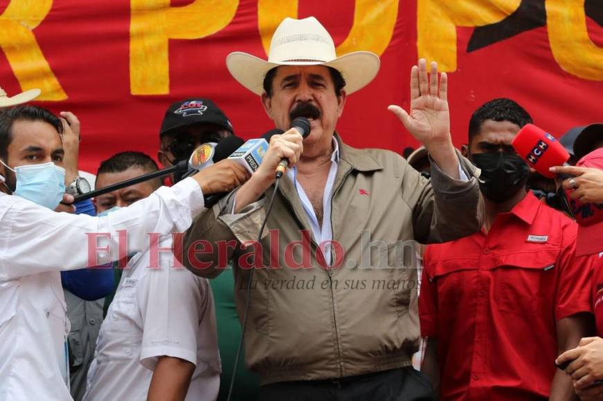 “Aquí lo bolsean a uno”: “Mel” Zelaya interrumpe discurso del Día del Trabajador