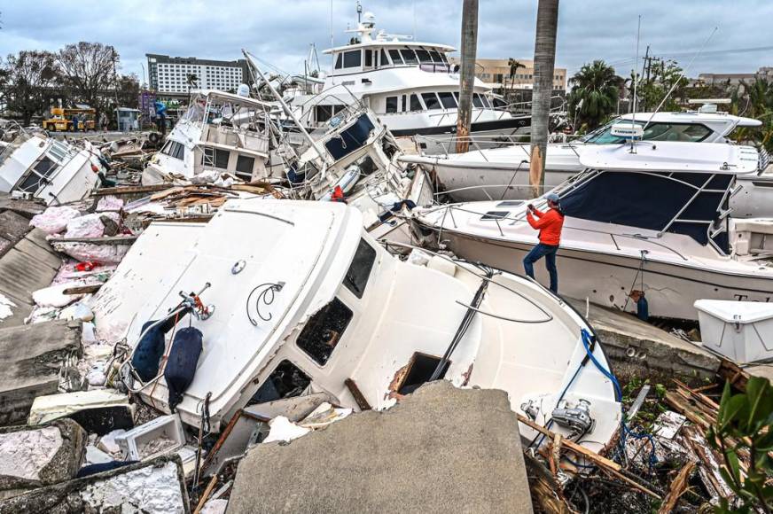 Imágenes aéreas muestran la devastación que dejó Ian en Florida