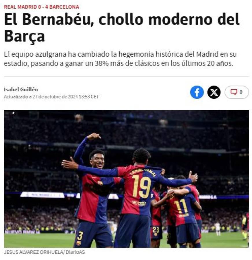 Barcelona humilló a Real Madrid y estas son las portadas de la prensa: “Nueva era”