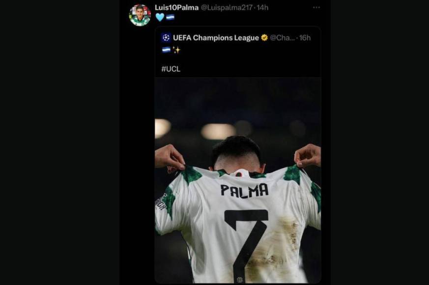 Luis Palma le regala camisa del Celtic al futbolista hondureño Roger Espinoza