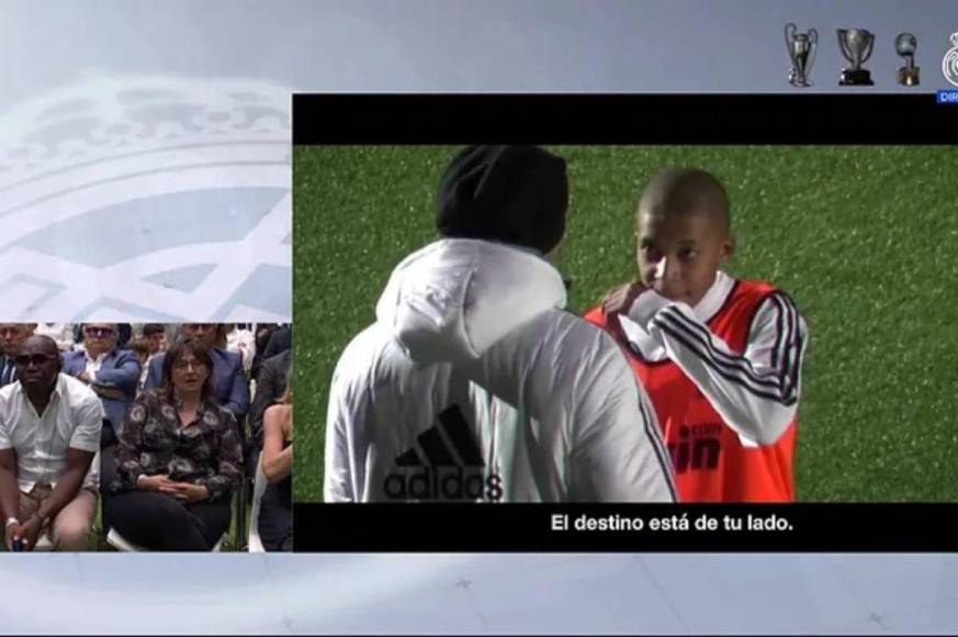 Mbappé imitó a Cristiano Ronaldo en su presentación con Real Madrid y el regalo de Florentino