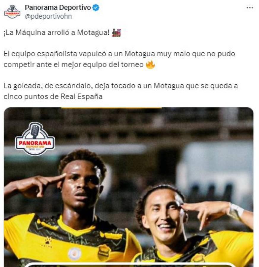 Prensa se rinde ante Real España tras golear a Motagua y esto dicen de Diego Vazquez