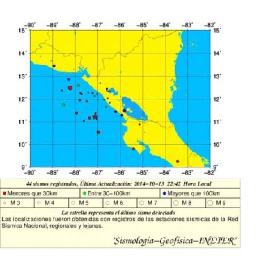 Terremoto de 7.4 Richter estremeció Nicaragua