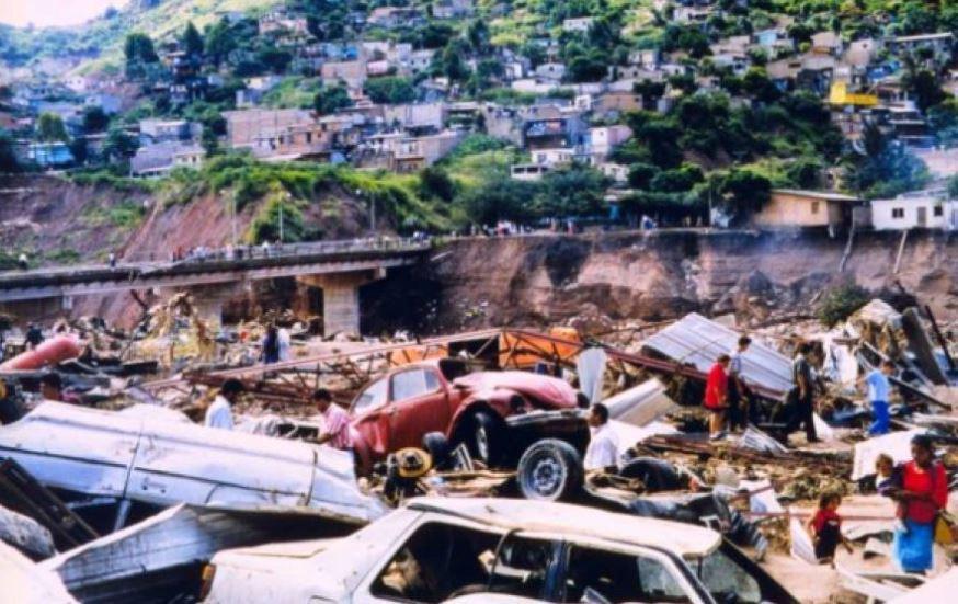 Así se vivió el huracán Mitch en Honduras: los duros recuerdos a 26 años de su paso devastador