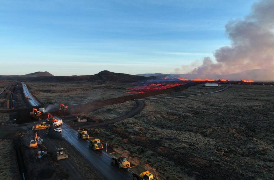 Islandia sigue siendo golpeado por las erupciones volcánicas