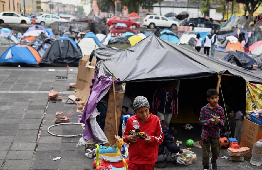 Tláhuac, el lugar elegido por los migrantes para hacer campamento