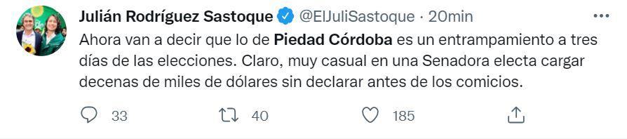 Retienen a la colombiana Piedad Córdoba en Honduras y así reacciona el mundo