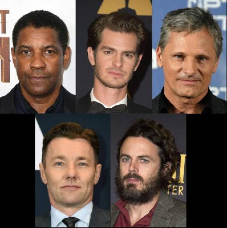 Casey Affleck (”Manchester by the Sea”), Joel Edgerton (”Loving”), Andrew Garfield (”Hacksaw Ridge”), Viggo Mortensen (”Captain Fantastic”) y Denzel Washington (”Fences”). Nominados a mejor actor dramático.