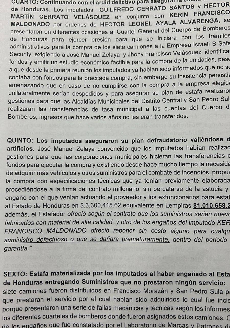 Las autoridades dijeron que los implicados cometieron actos de corrupción y fraude contra el Estado de Honduras.