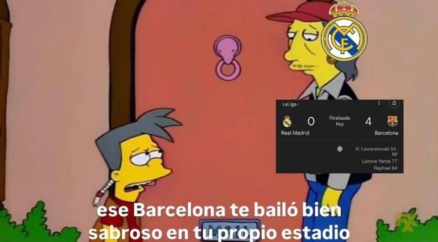 Destrozan a Real Madrid: Los memes que dejó la goleada del Barcelona en el Clásico Español