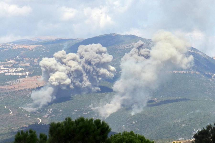 Imágenes de los bombardeos de Israel al sur del Líbano, tras oleada de ataques de Hizbulá